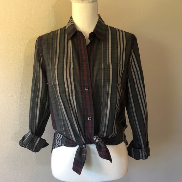 Madewell Plaid Boyfriend Shirt - S - Picture 3 of 5